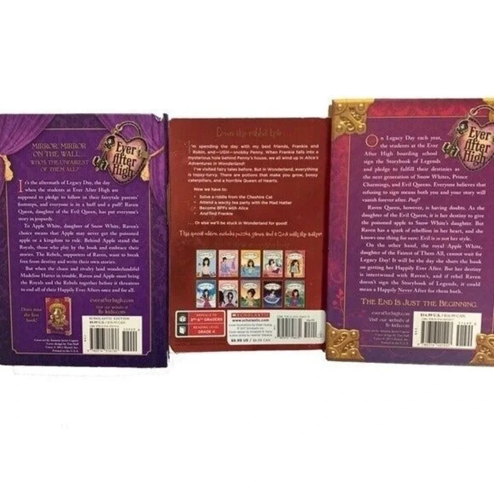 Ever After High Whatever After Fantasy Adventure 3 Book Set Preowned Young Adult